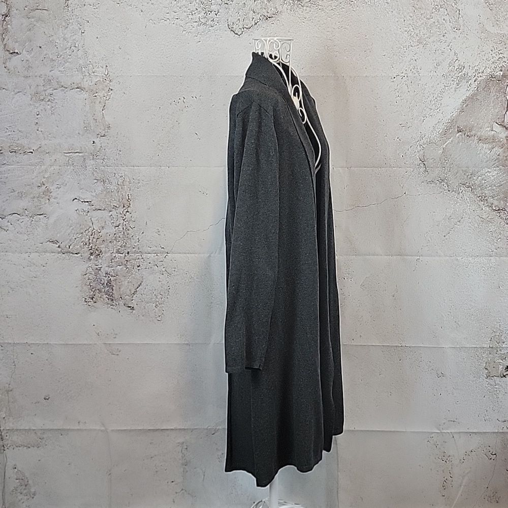 Christopher And Banks Grey Open-Front Sweater Ext… - image 5